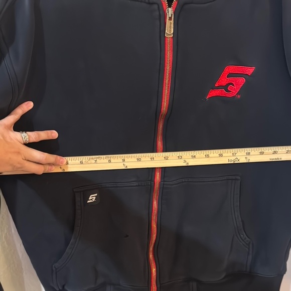 Snap-on 95 years Black Hoodie with Red Accents Men’s size Large - Picture 8 of 11